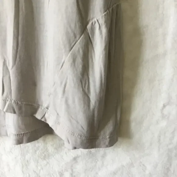 Club Monaco Light Gray Asymmetrical Sequined Top - Picture 4 of 14